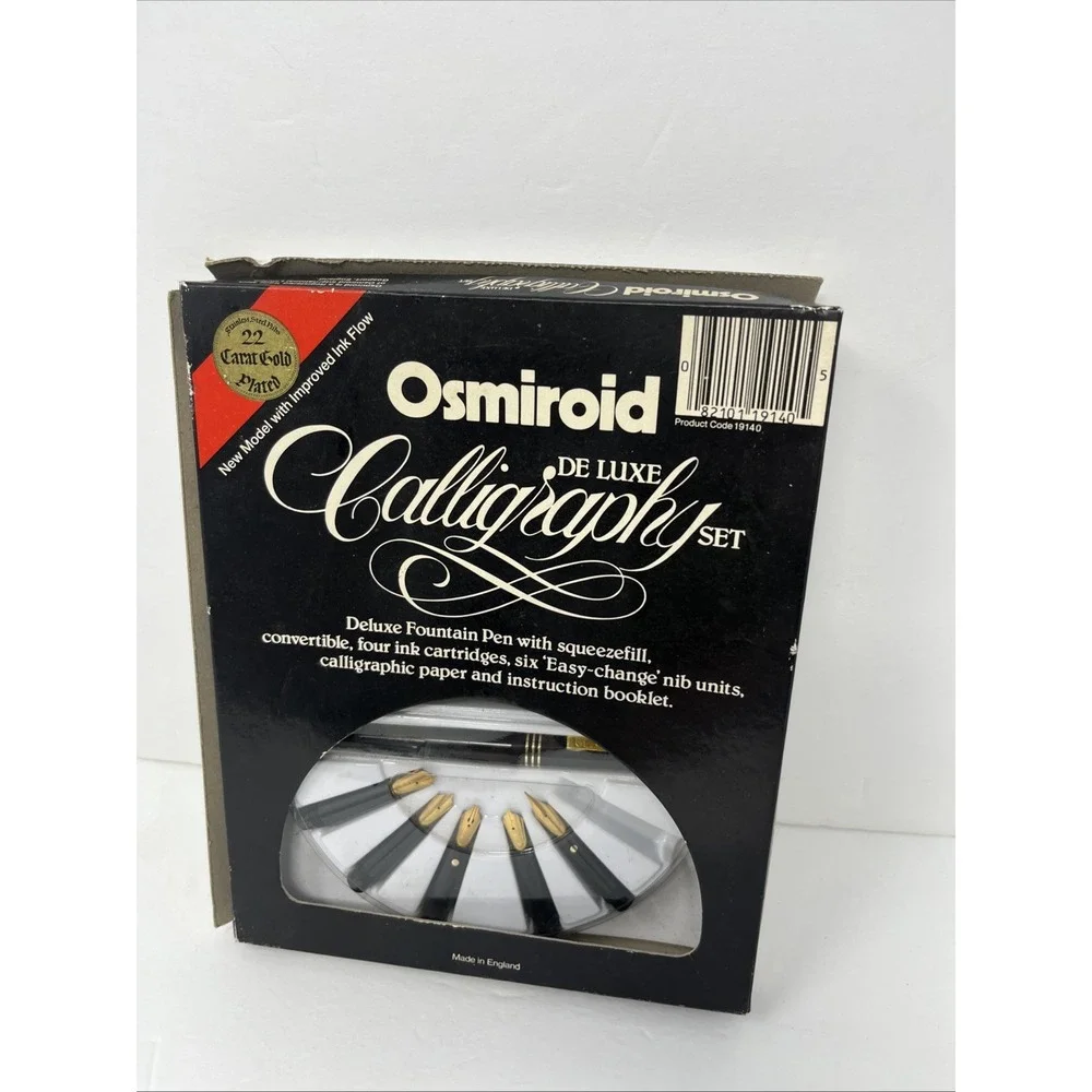 Osmiroid Deluxe Calligraphy Fountain Pen Set MISSING One